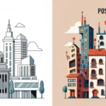 difference between modernism and postmodernism