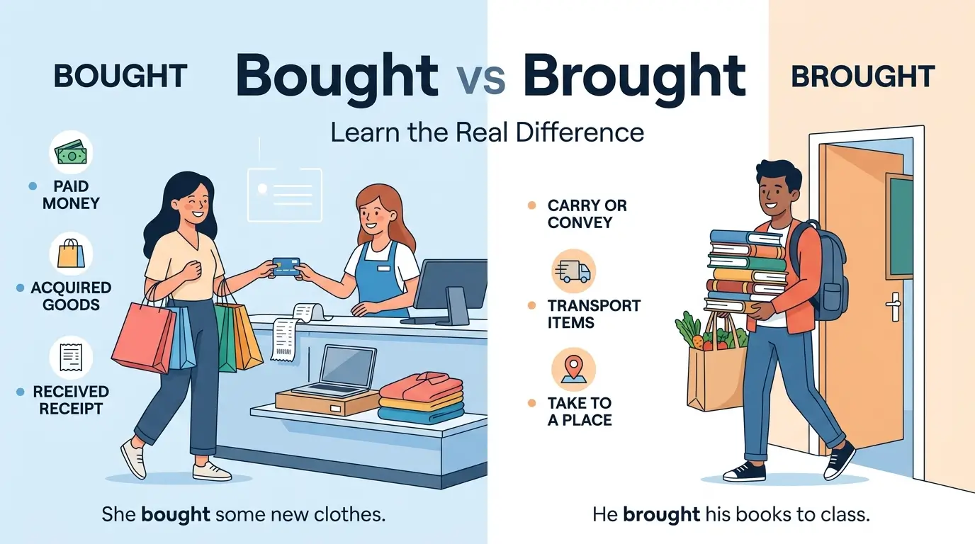 Bought vs Brought