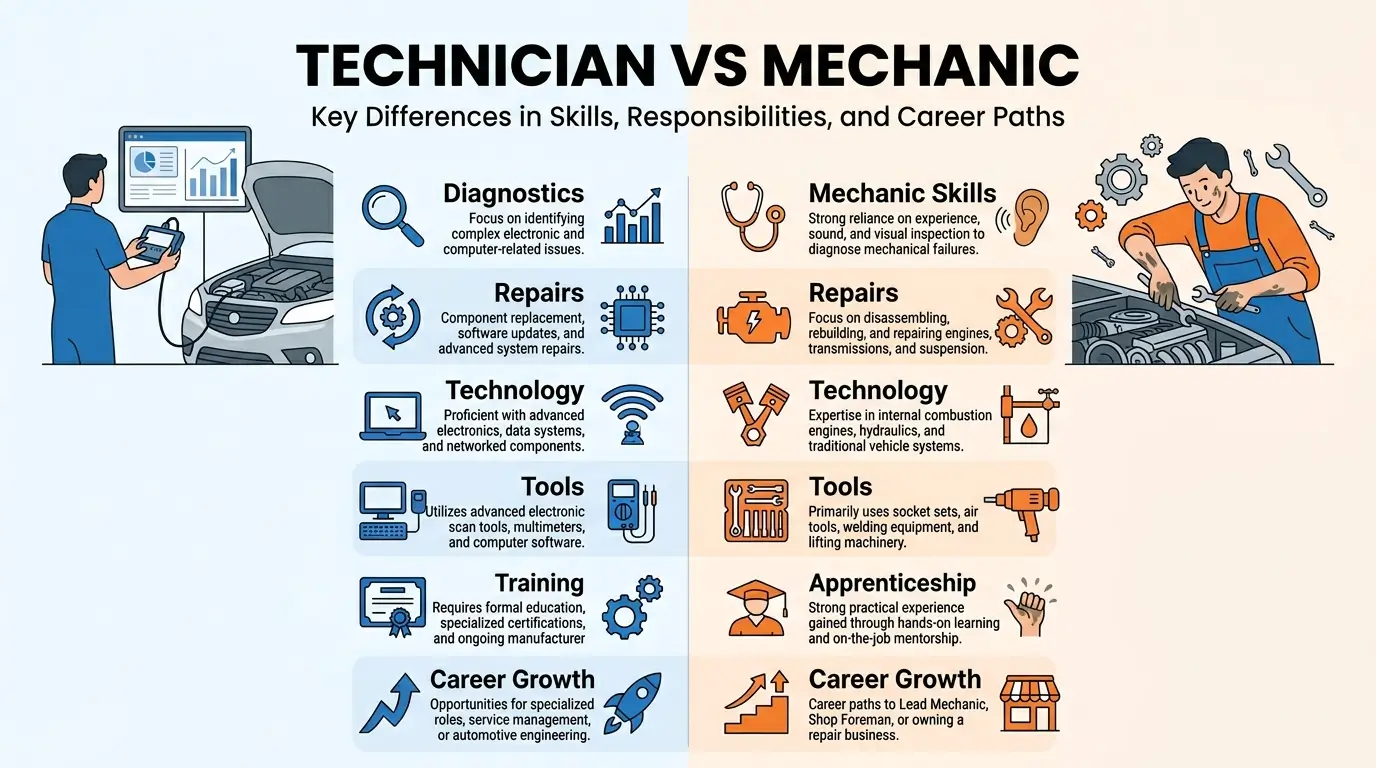 Technician vs Mechanic