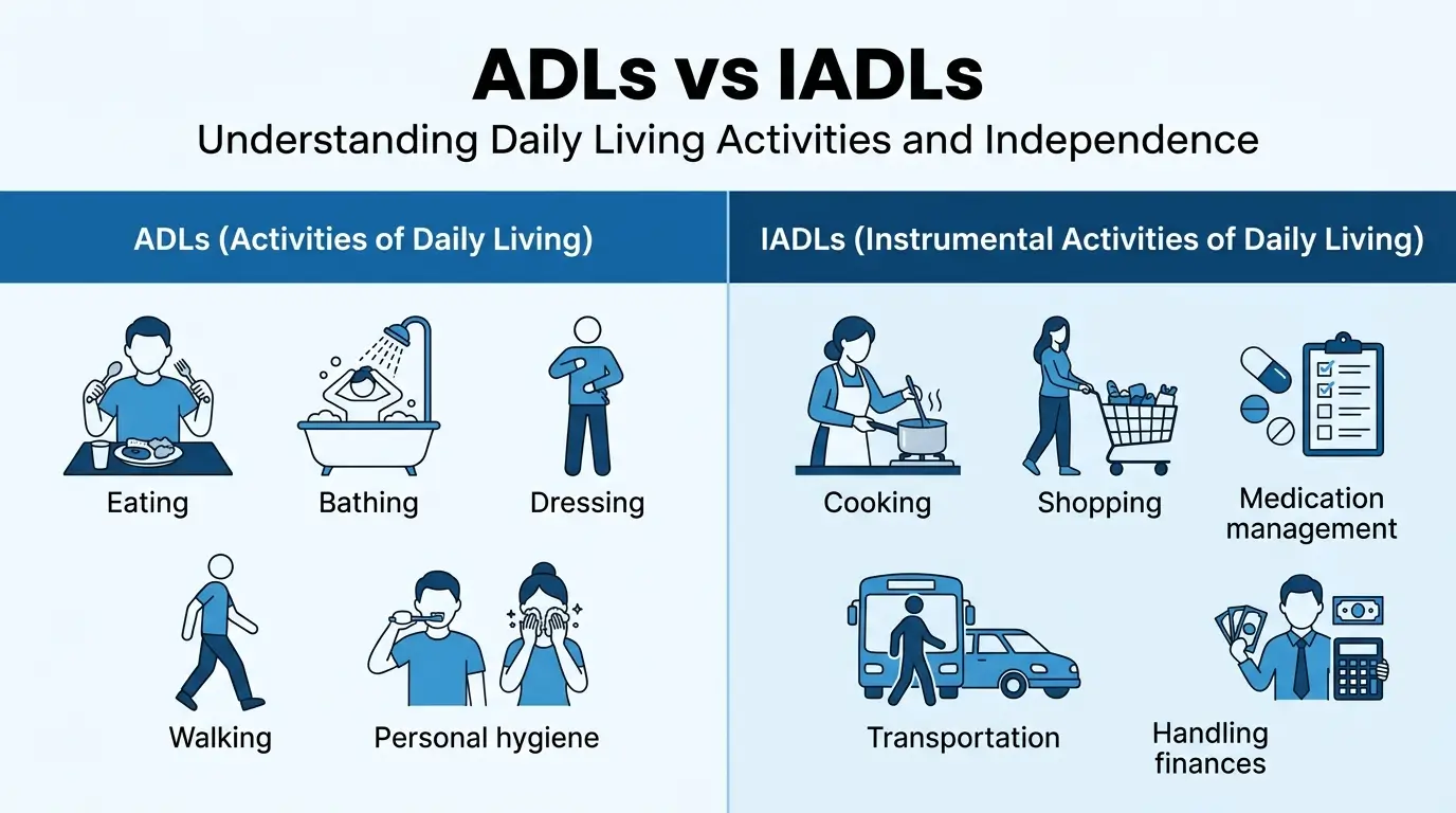 ADLs vs IADLs