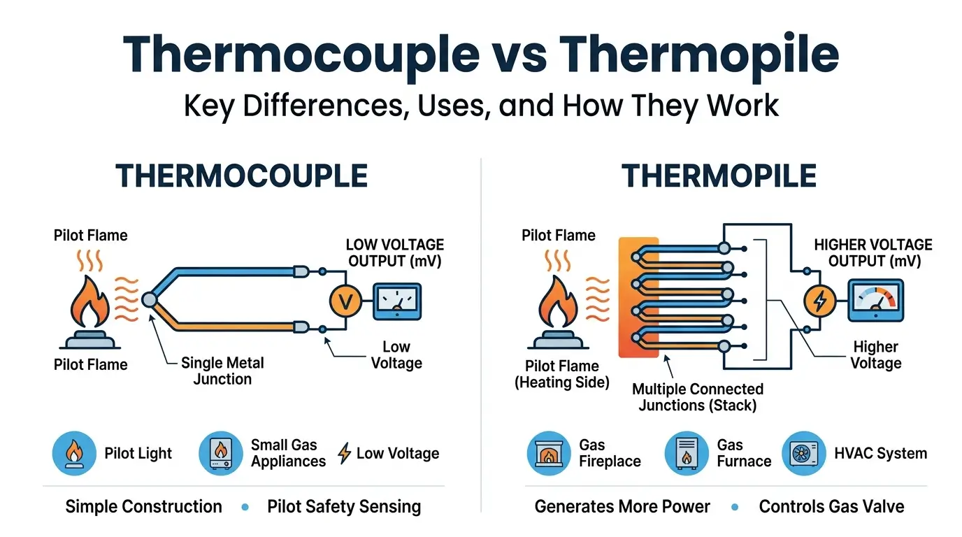 thermocouple vs thermopile