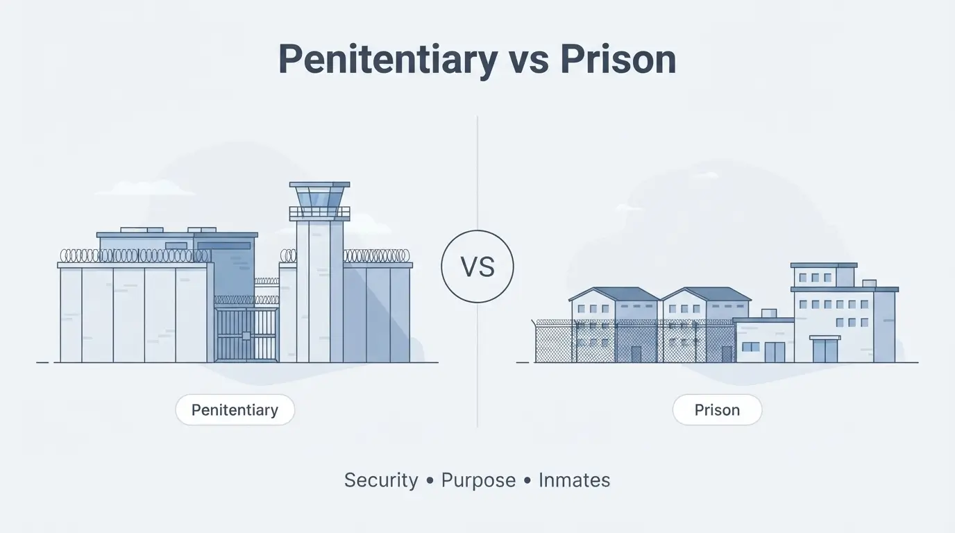 Penitentiary vs Prison